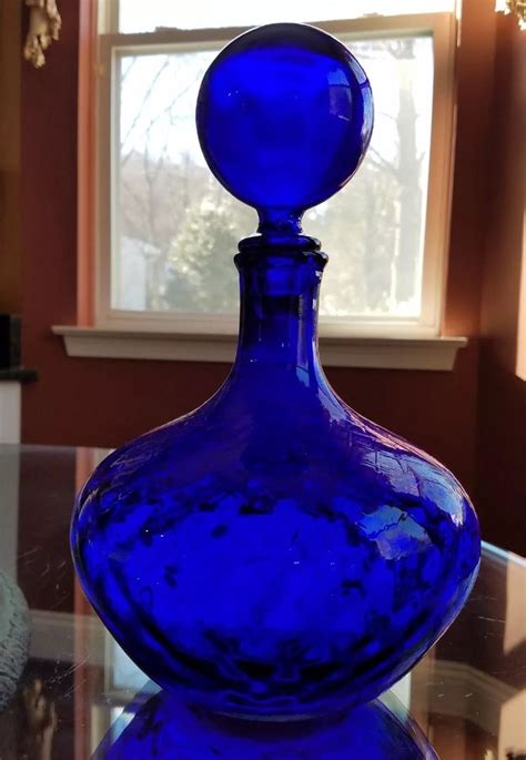 Saratoga Natural Spring Water, 28oz Cobalt Blue Glass Bottle (Pack of 3, Total of 84 Fl Oz) Non-carbonated 28 Fl Oz (Pack of 3) 876. . Cobalt blue genie bottle